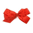 thumbnail image 1 of GOGIRL! USA 3" Rhinestone Studded Hair Bows, Red for All Ages, 1 of 3