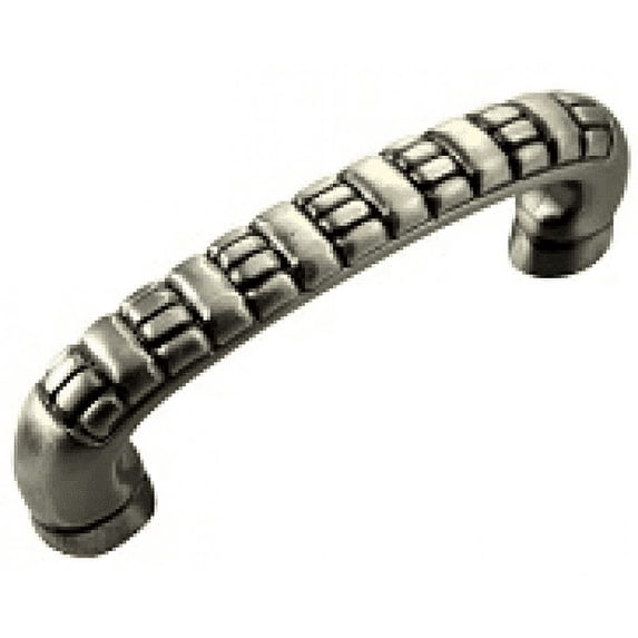 MNG 14811 3" Ribbed Pull - Satin Antique Nickel