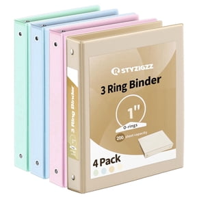 Open 3 Ringer Notebook 3 Ring Notebooks with Pockets for Office Use