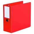 thumbnail image 1 of 3 Ring 5 in. Capacity Deluxe Non-View D-Ring Binder with Label Holder - Red, 1 of 3