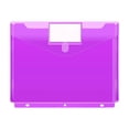 thumbnail image 1 of 3-Ring A4 Document Folder with Label Window - Snap Closure File Organizer for Office and Campus Use - Durable Plastic Portfolio for Papers and Important Documents, 1 of 5