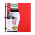 thumbnail image 1 of 3 Ring A4 Loose Leaf Binder with Rainbow Tab Dividers, Hard Cover Document Organizer Multi Color Index Page Folder for Office School Paper Classification, 1 of 6