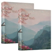 3 Ring Binder 1.5 inch Round Rings with Interior Pockets Binders Organizer Office School 1Pack Blue Finch