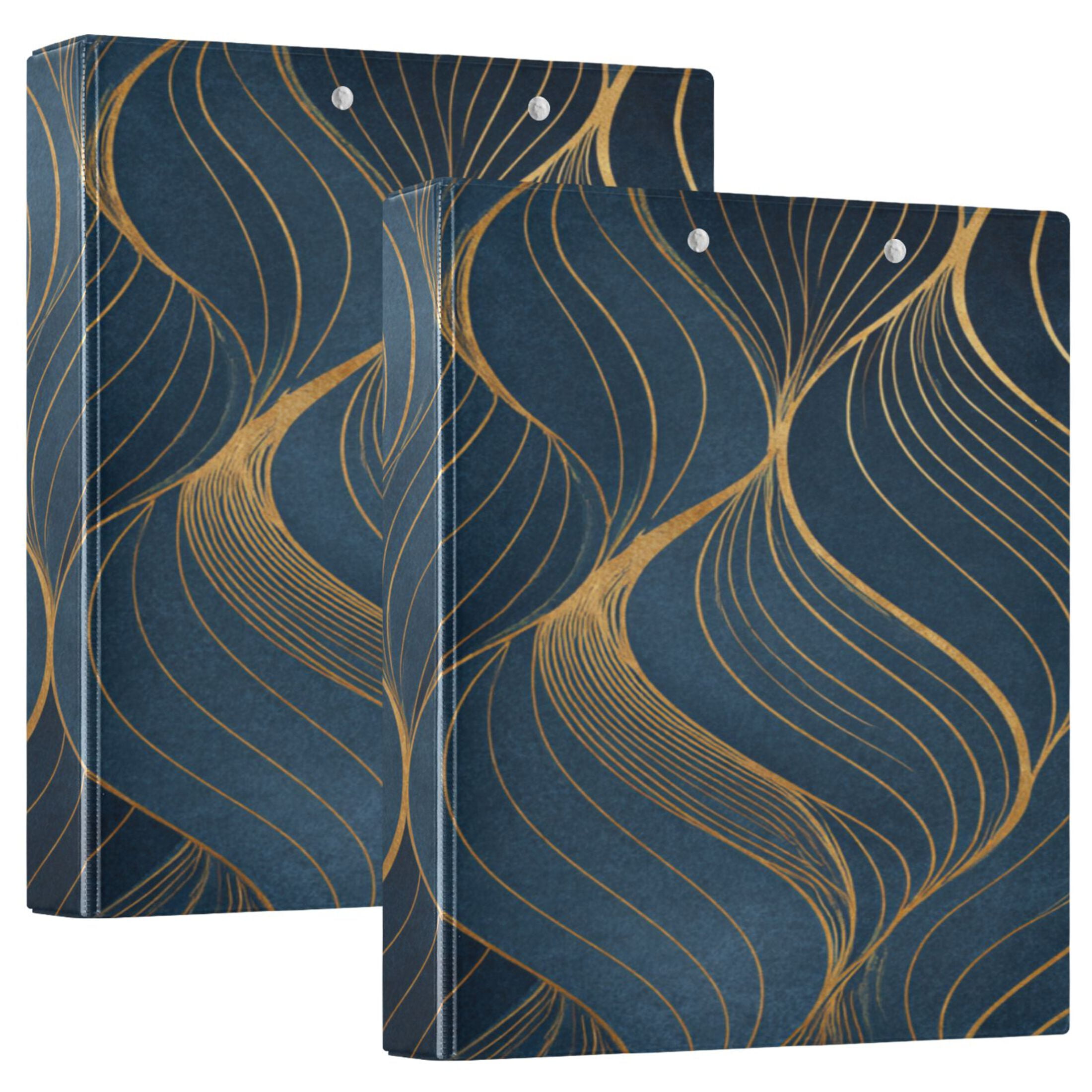 3 Ring Binder 1.5 inch Round Rings with Interior Pockets Binders ...