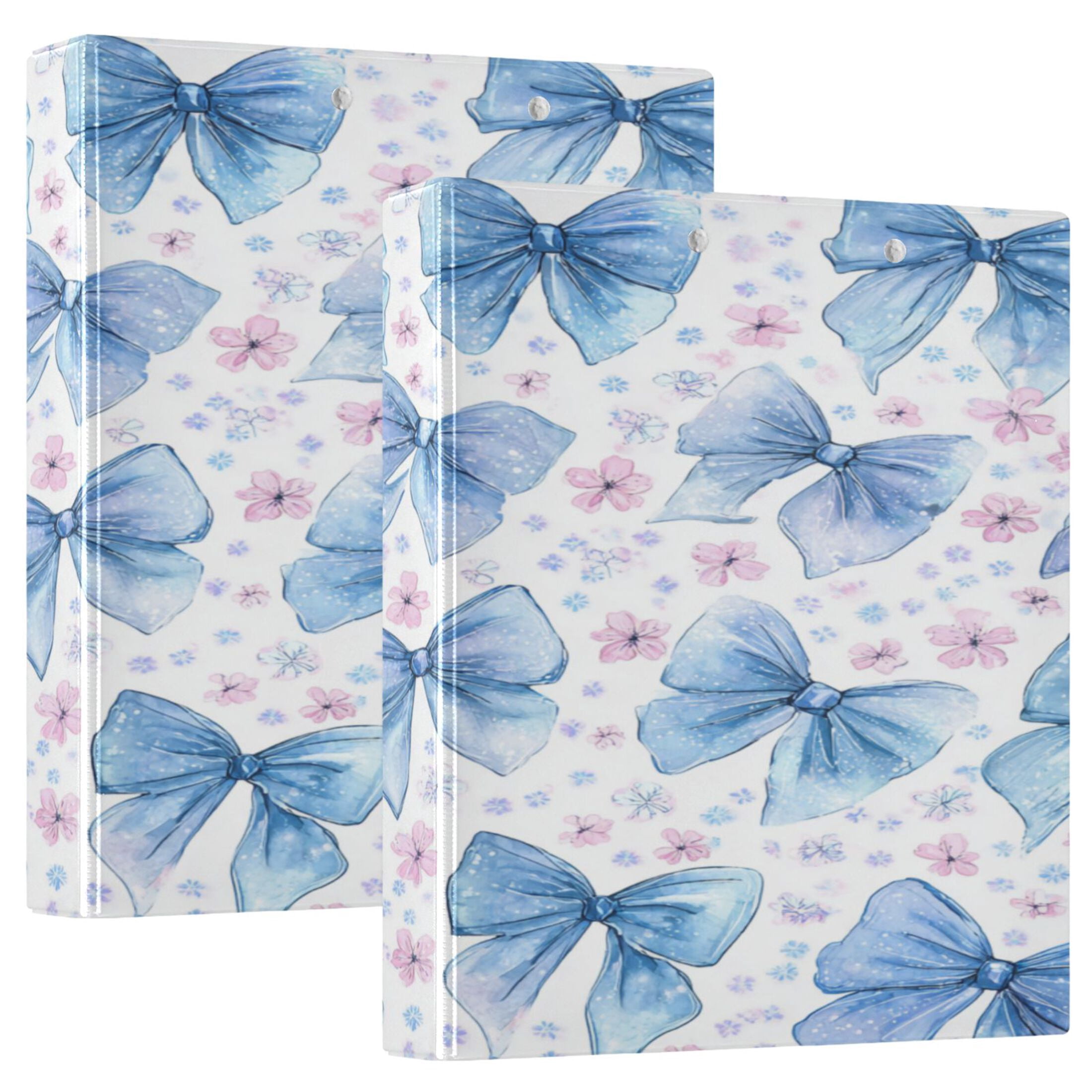 Light Binders 3 Ring Binder 1.5 inch Round Rings with Interior Pockets Binders ...