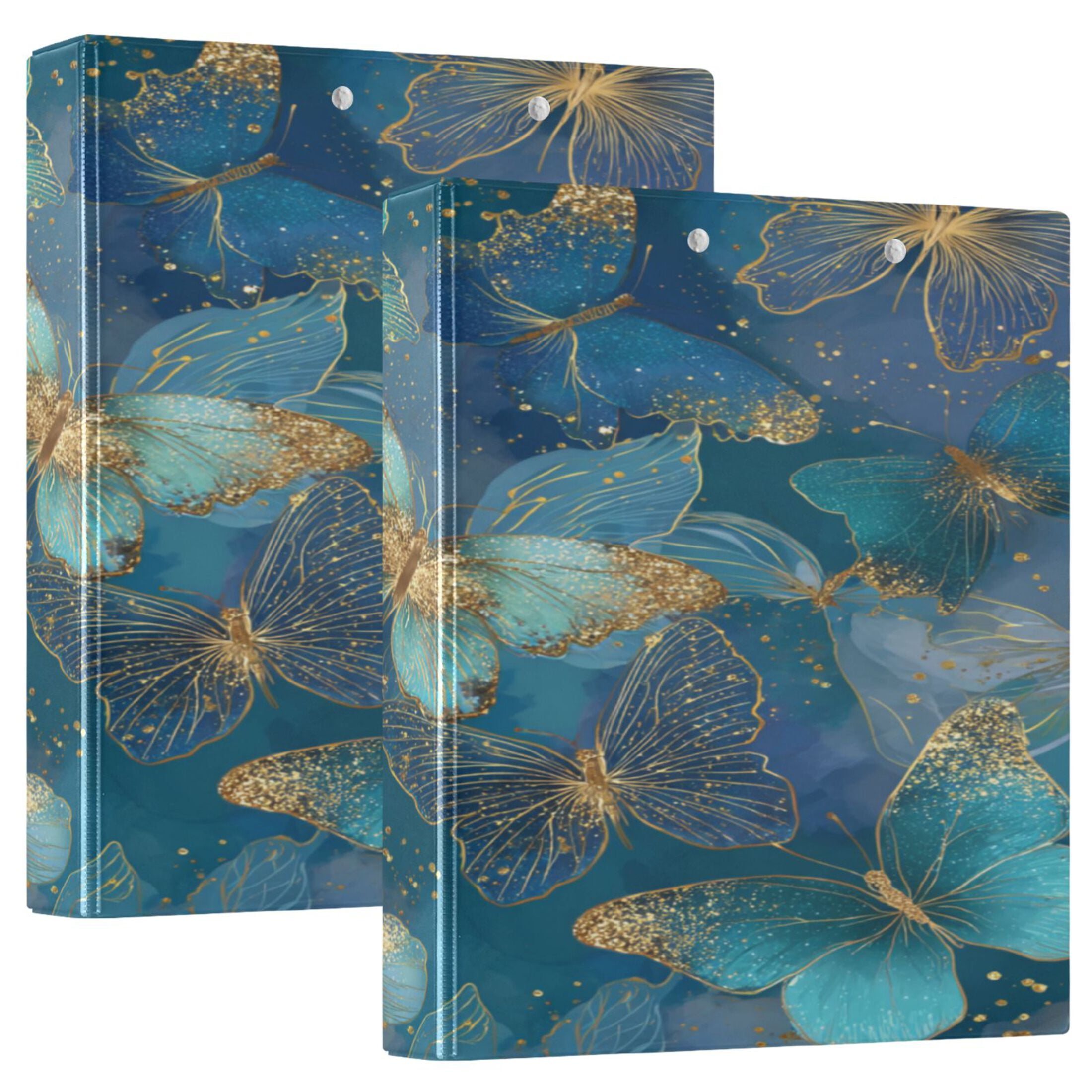 3 Ring Binder 1.5 inch Round Rings with Interior Pockets Binders ...