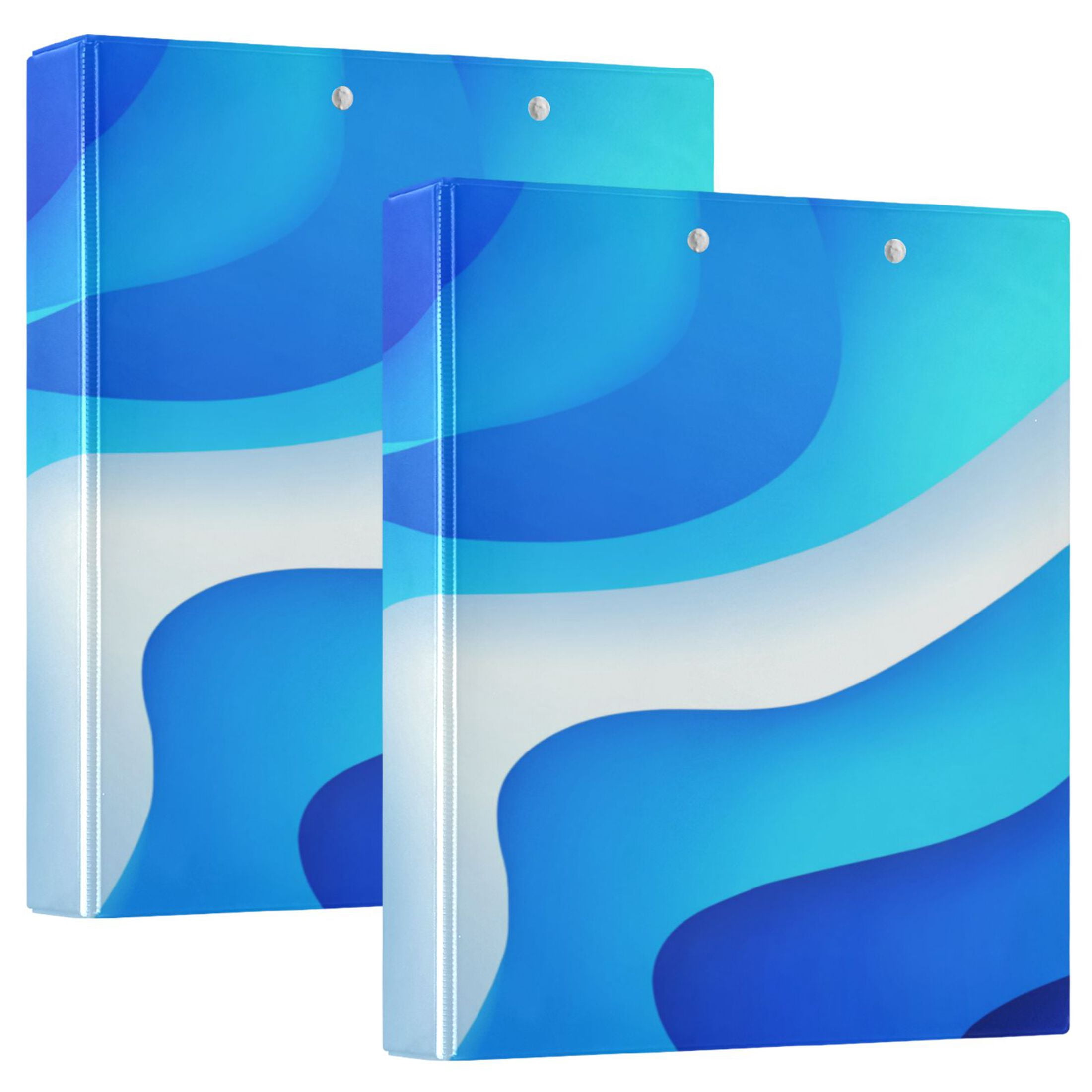 Light Binders 3 Ring Binder 1.5 inch Round Rings with Interior Pockets Binders ...