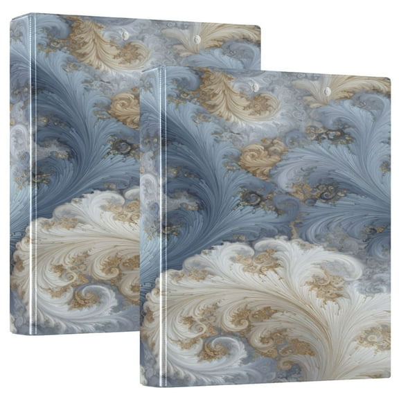 3 Ring Binder 1.5 inch Round Rings with Interior Pockets Binders Organizer Office School 1Pack Palace Construction