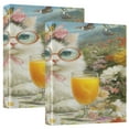 thumbnail image 1 of 3 Ring Binder 1.5 inch Round Rings with Interior Pockets Binders Organizer Office School 1Pack Ragdoll Cat Lunch Break, 1 of 10