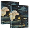 thumbnail image 1 of 3 Ring Binder 1.5 inch Round Rings with Interior Pockets Binders Organizer Office School 2Pack A Cute Sheep, 1 of 10