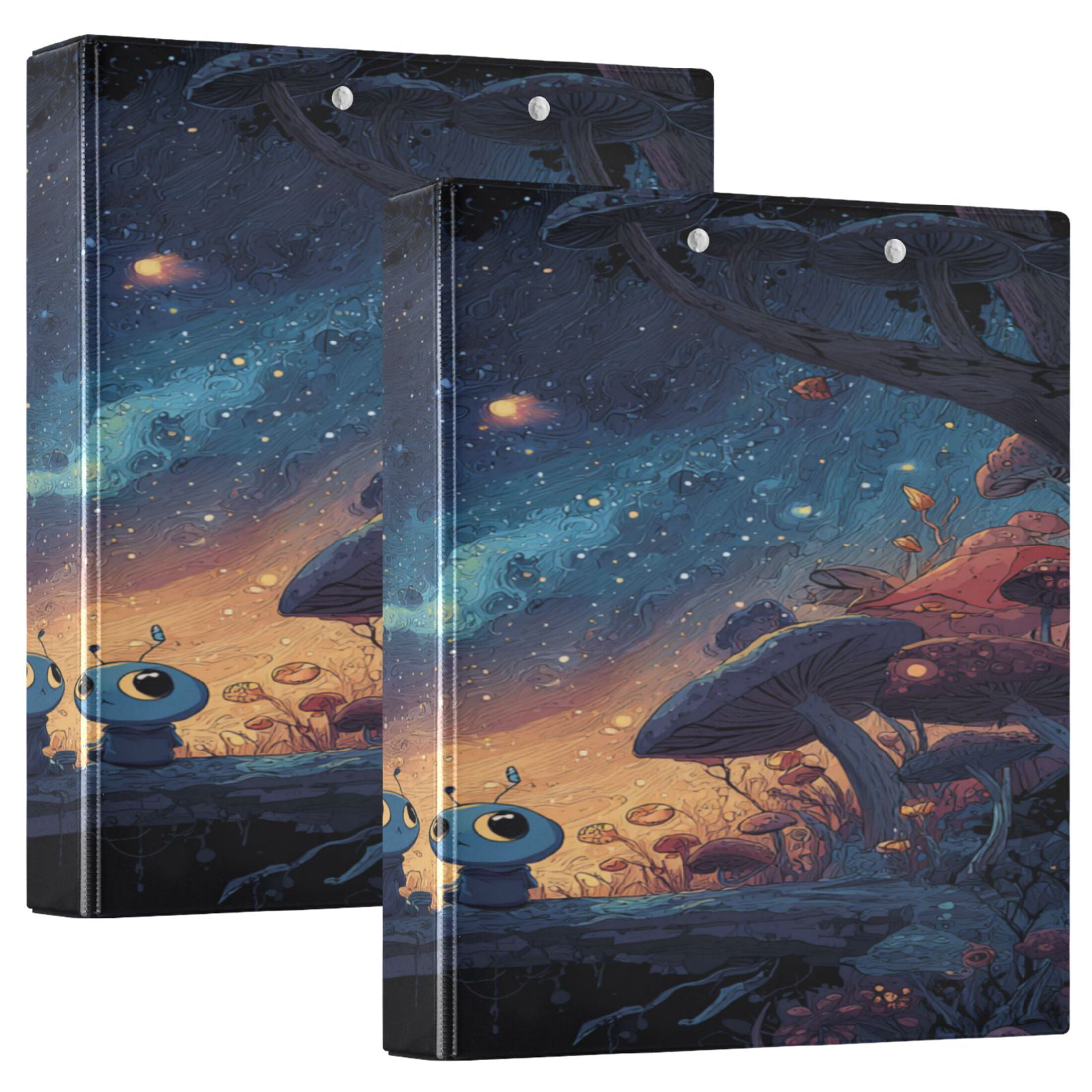 3 Ring Binder 1.5 inch Round Rings with Interior Pockets Binders ...