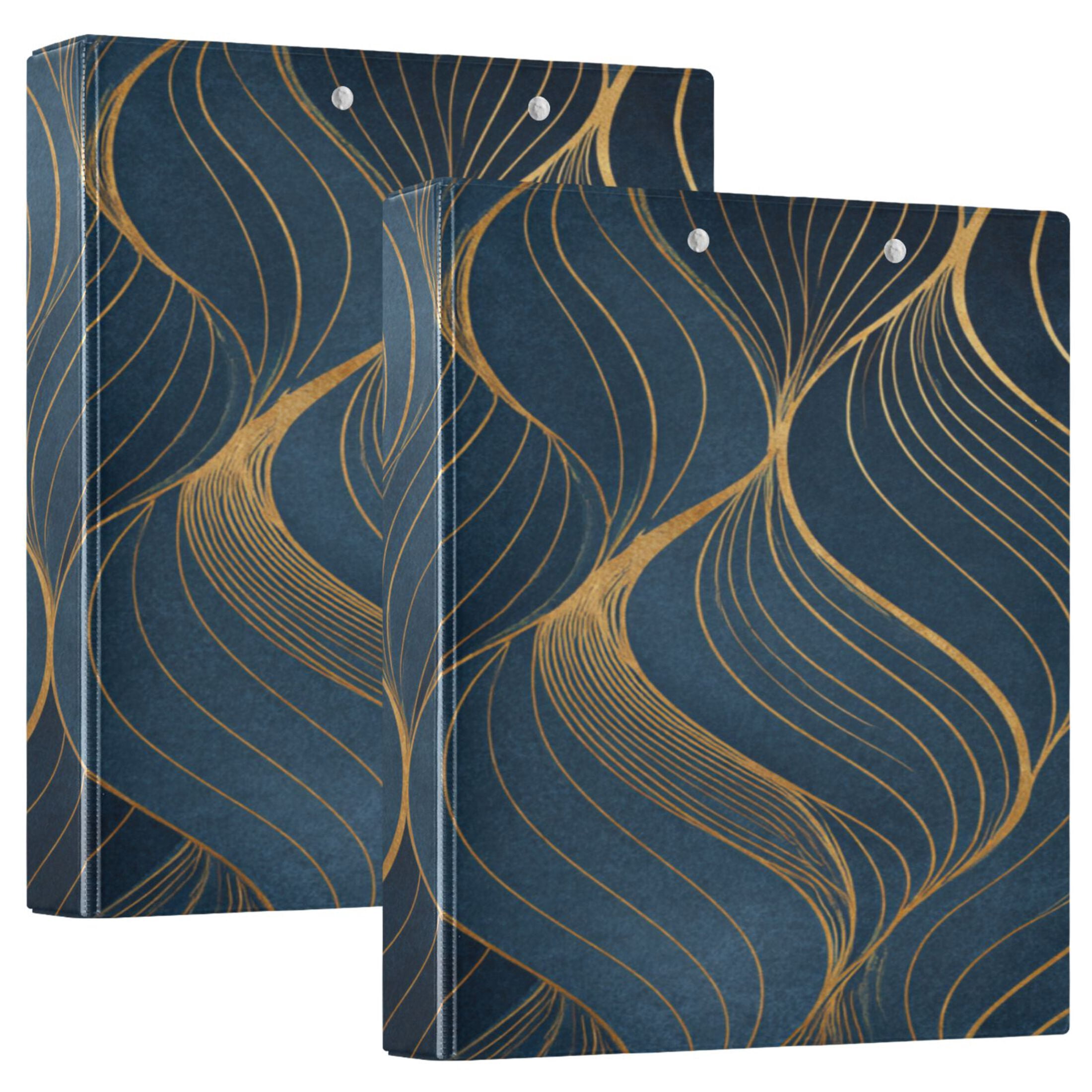 3 Ring Binder 1.5 inch Round Rings with Interior Pockets Binders ...