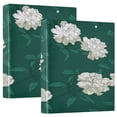 thumbnail image 1 of 3 Ring Binder 1.5 inch Round Rings with Interior Pockets Binders Organizer Office School 2Pack Lush Gardenias, 1 of 10