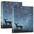 thumbnail image 1 of 3 Ring Binder 1.5 inch Round Rings with Interior Pockets Binders Organizer Office School 2Pack Magic Witch and The Moose, 1 of 10