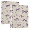 thumbnail image 1 of 3 Ring Binder 1.5 inch Round Rings with Interior Pockets Binders Organizer Office School 2Pack Pastel Lavender Bows, 1 of 10