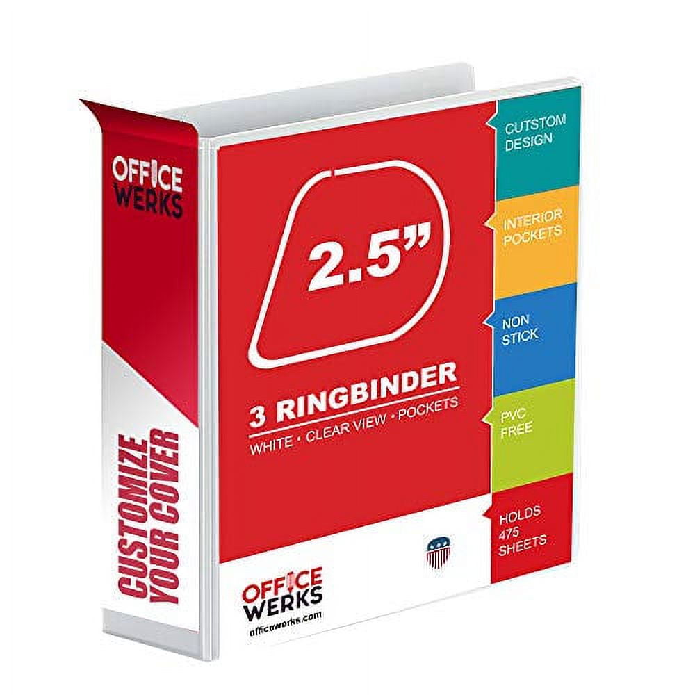 3 Ring Binder, 2.5" Professional Angle DRings, Presentation Folder for