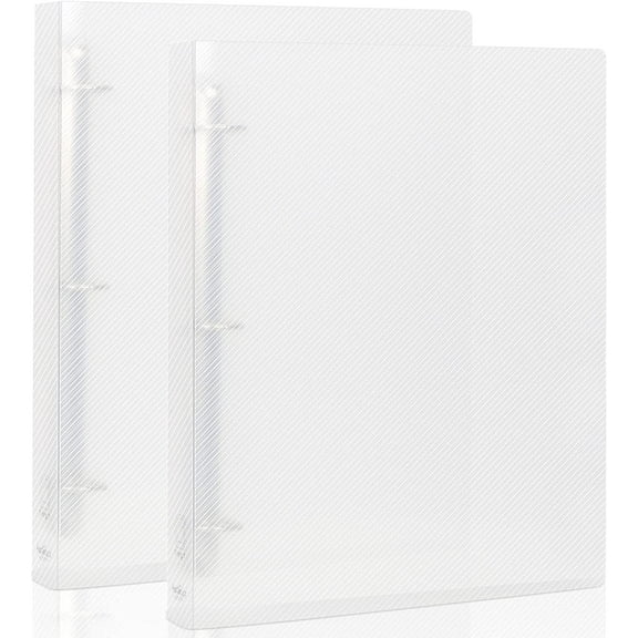 3 Ring Binder, Binder Organizer Holds 8.5'' x 11'' Paper, Large Clear View Binder D Ring, 2 Pack, Transparency,,F79909