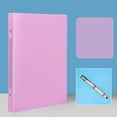 thumbnail image 1 of 3 Ring Binder Cover A4 Refillable File Folder Organizer Sleeve Heavy Duty PVC Document Protector with Snap Closure for Loose Leaf Paper Storage 1 Pack, 1 of 6