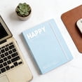 thumbnail image 1 of 3 Ring Binder, Cute Three Ring Recipe Binder with Pocket, Fits 8.5" x 11" Paper for Women Home Office Supplies, A4 Letter Size(Blue), 1 of 7