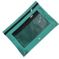 thumbnail image 1 of 3-Ring Binder Pencil Pouch, Three Hole Zipper Pencil Case, Clear Window Oxford Cloth Large Capacity Detachable 3 Hole Pen Bag,(9.85X7In，Six colors available), 1 of 2