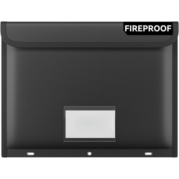 3 Ring Binder Pockets, Fireproof Heavyweight Folder Pouch