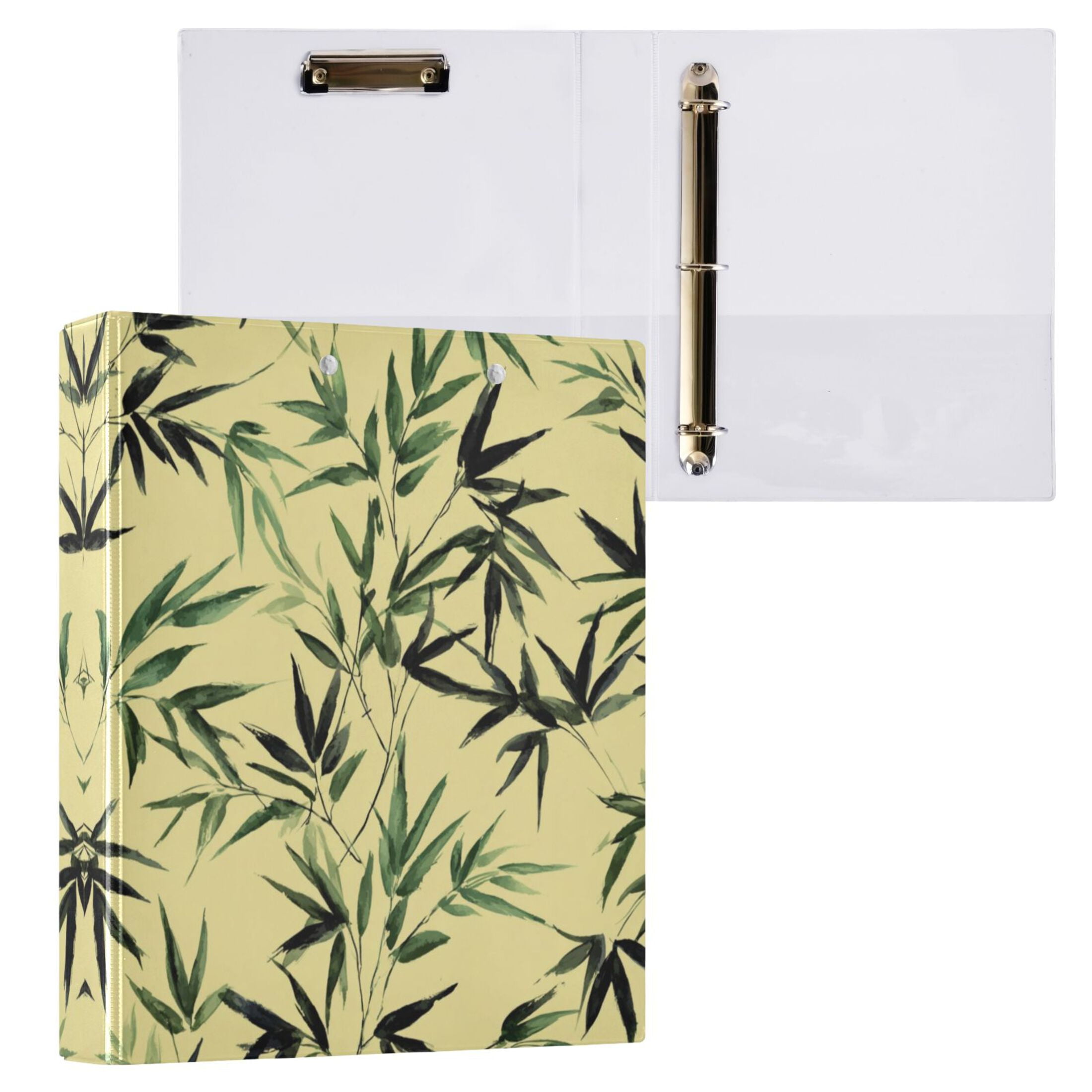 3 Ring Binder with Flattened Metal Clip 1.5