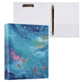 3 Ring Binder with Flattened Metal Clip 1.5