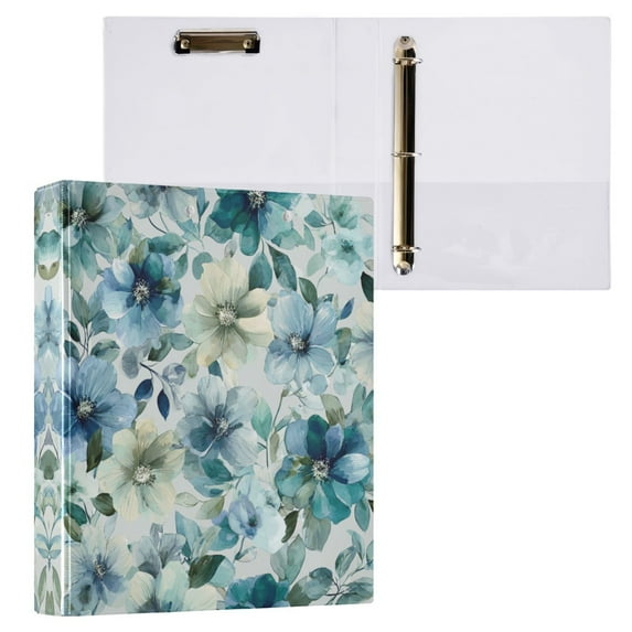 3 Ring Binder with Flattened Metal Clip 1.5