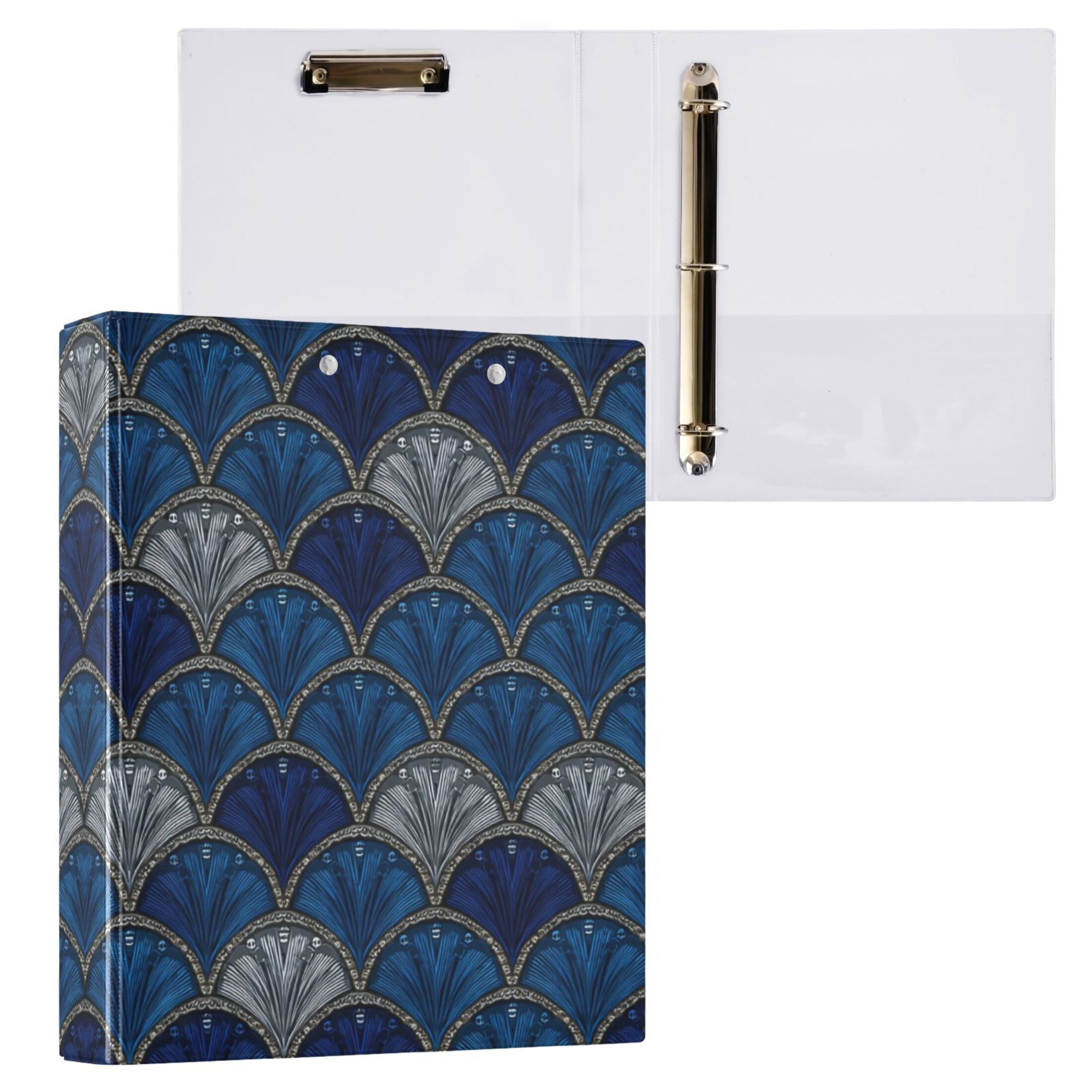3 Ring Binder with Flattened Metal Clip 1.5