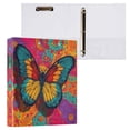3 Ring Binder with Flattened Metal Clip 1.5