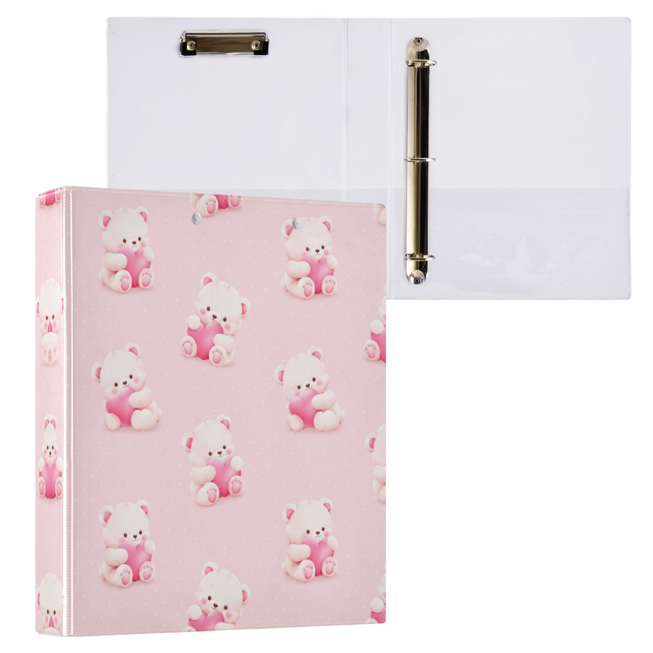 3 Ring Binder With Flattened Metal Clip 1 5 Round Rings Binder 