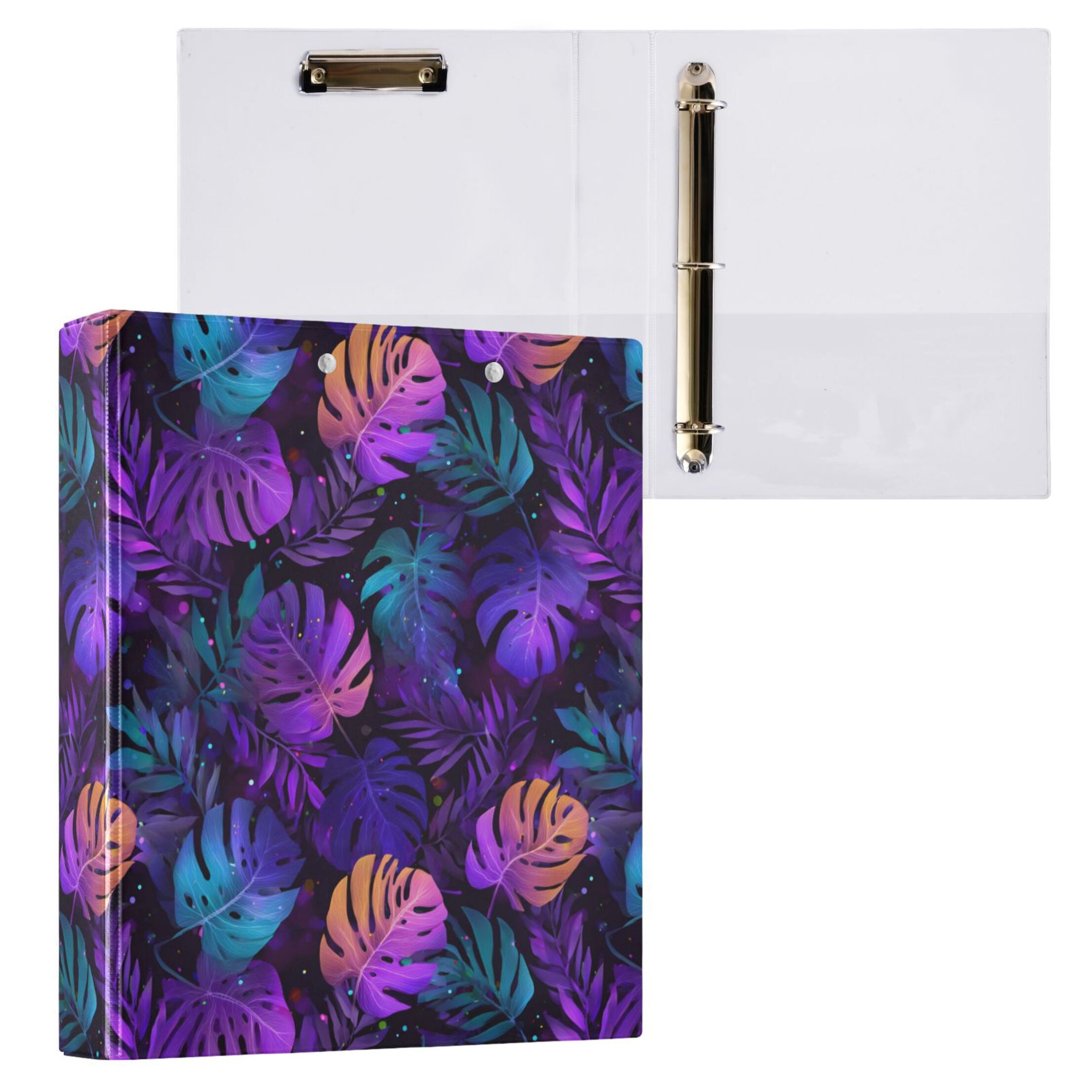 3 Ring Binder with Flattened Metal Clip 1.5