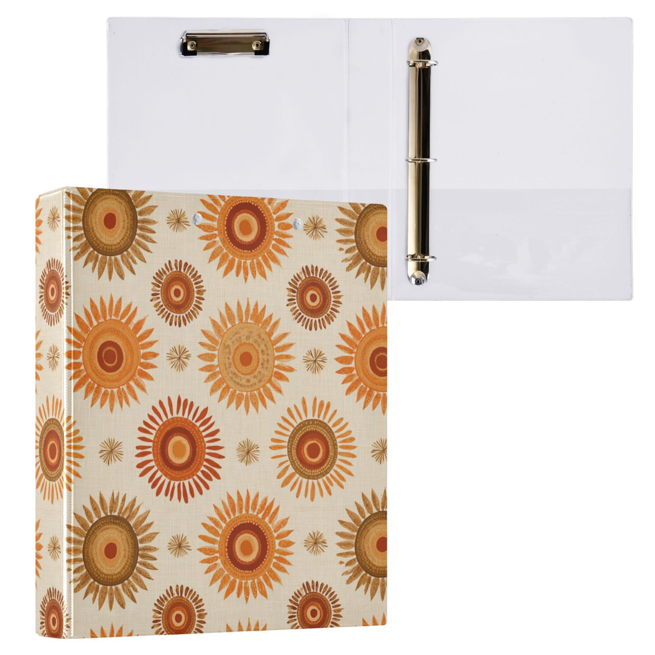 3 Ring Binder with Flattened Metal Clip 1.5
