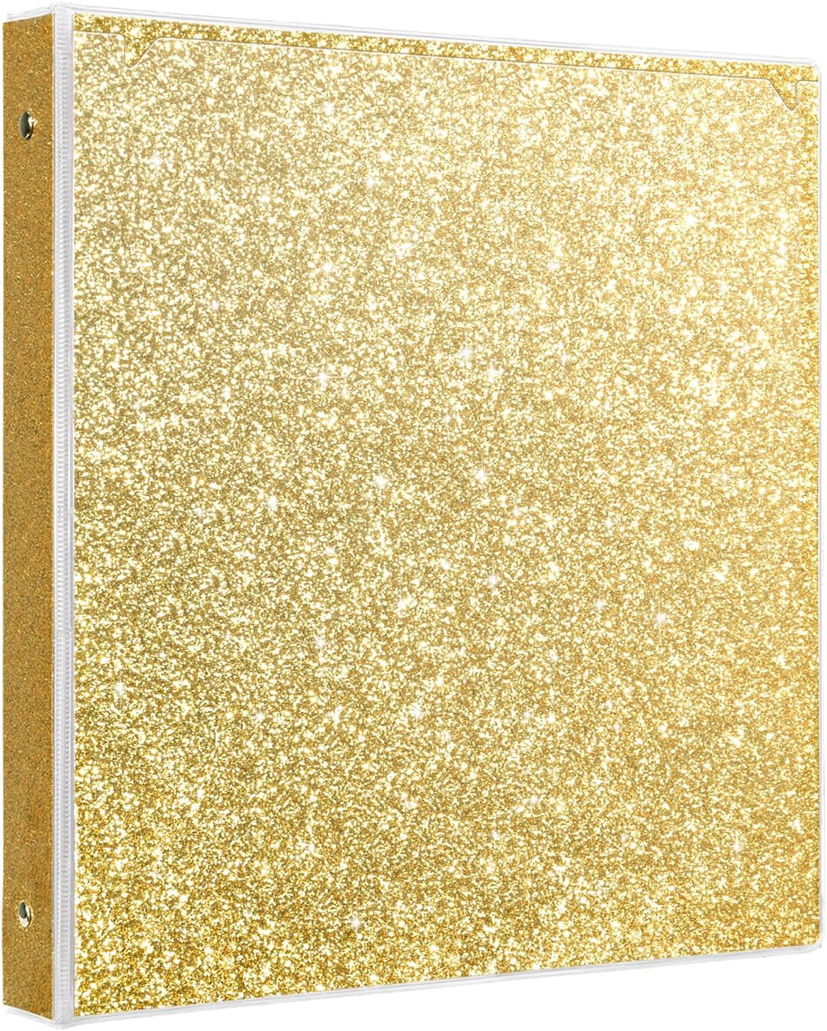 3 Ring Binders 1 Inch Round Rings Binder Gold Binder Holds 8.5