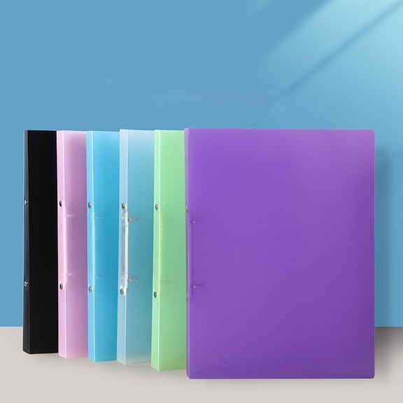 3 Ring Binders 2 inch,Plastic Cover Refillable Notebook,Loose Sheet Protector,DIY Scrapbooking,Cover Protector,Perfect for Organizing Class Notes, Assignments