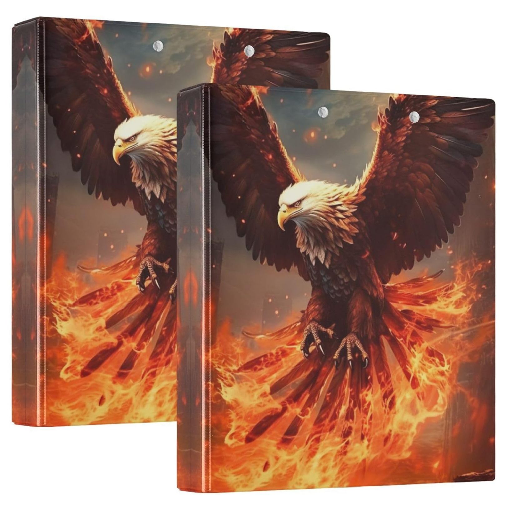 3 Ring Binders Eagle Flame Holds 200 Sheets Waterproof, Durable, and