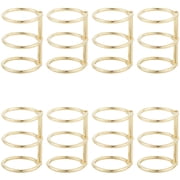 3-Ring Iron Loose Leaf Book Binder Hinged Rings Golden 40x30.5mm