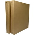 3Ring Kraft Binder (2/Pack) 1inch Hardcover Organizer. Holds 200