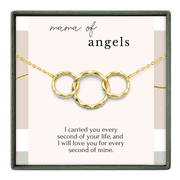 HOPE LOVE SHINE Twin Pregnancy Necklace, Twin Miscarriage Sympathy Gift for Mom