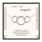 HOPE LOVE SHINE Twin pregnancy Loss Necklace, Silver Twin Miscarriage Sympathy Gift for Mom