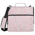 thumbnail image 1 of 3 Ring Zipper Binder with Shoulder Strap Waterproof Trapper Keeper 2 Inch D-Ring 500 Sheets Capacity Colorful Sprinkles, 1 of 8