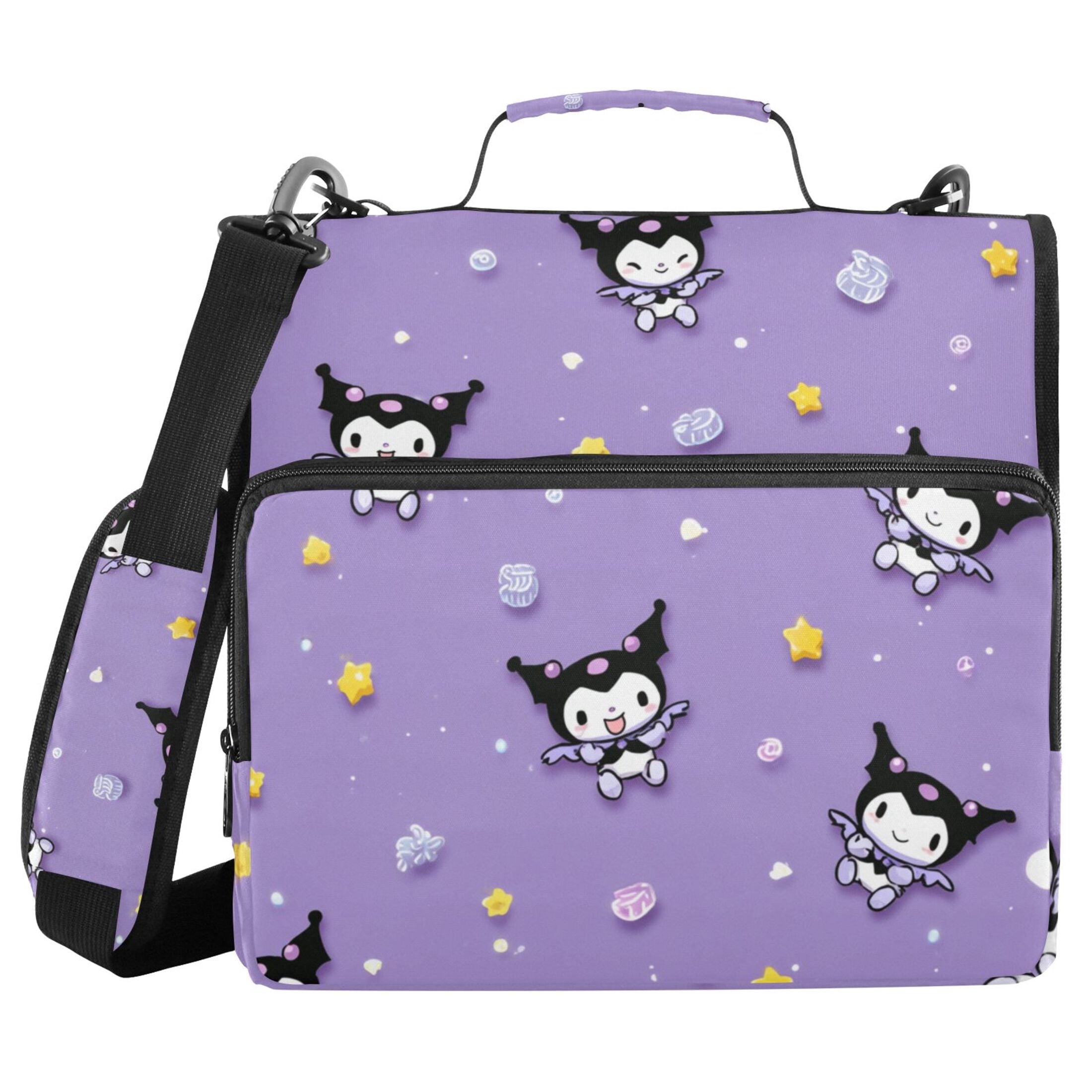 3 Ring Zipper Binder with Shoulder Strap Waterproof Trapper Keeper