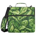 thumbnail image 1 of 3 Ring Zipper Binder with Shoulder Strap Waterproof Trapper Keeper 2 Inch D-Ring 500 Sheets Capacity Leafy Green Vegetable, 1 of 7