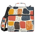 thumbnail image 1 of 3 Ring Zipper Binder with Shoulder Strap Waterproof Trapper Keeper 2 Inch D-Ring 500 Sheets Capacity Line Block Doodle, 1 of 7