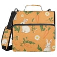 thumbnail image 1 of 3 Ring Zipper Binder with Shoulder Strap Waterproof Trapper Keeper 2 Inch D-Ring 500 Sheets Capacity Rabbit and Carrot, 1 of 8
