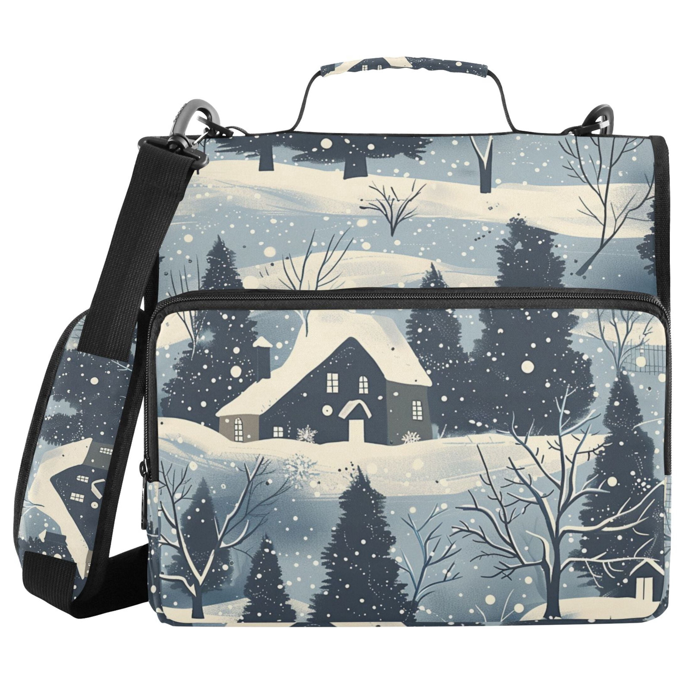 3 Ring Zipper Binder with Shoulder Strap Waterproof Trapper Keeper 2 ...