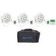 thumbnail image 1 of (3) Rockville BATTERY PAR 50 White Rechargeable LED DMX DJ Wash Up-Lights+Bag, 1 of 23