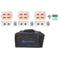 thumbnail image 1 of 3) Rockville BEST PAR 50 White Rechargeable Par Lights Wireless DMX+RGBWA+UV+Bag, 1 of 12