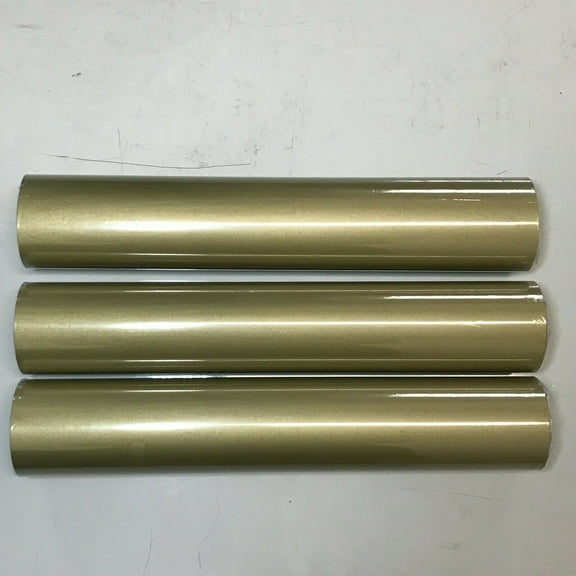 3 Roll 12" x 5Feet 12Feet Gold HTV Iron On Heat Transfer Vinyl for T Shirt Bags Hats Shoes Cricut