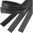 thumbnail image 1 of 3 Roll 80cm x 10mm Flat Leather Cord Genuine Leather Strip 2mm Thick Black Leather Strap Cowhide String Braiding Thread Rope, 1 of 9